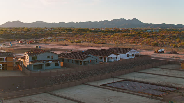 Housing Under Construction in Arizona - Aerial
