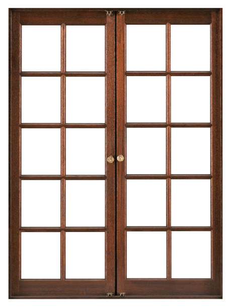istock brown wooden window isolated on white background 1313668308