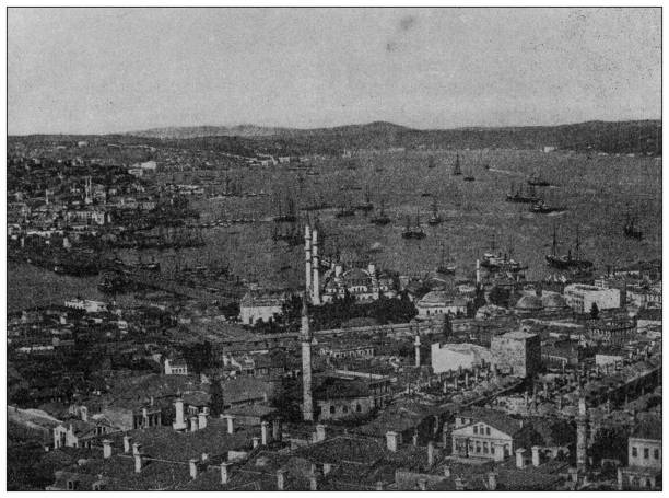 istock Antique photo of World's landmarks (circa 1894): Bosphorus from Constantinople, Turkey 1313675768