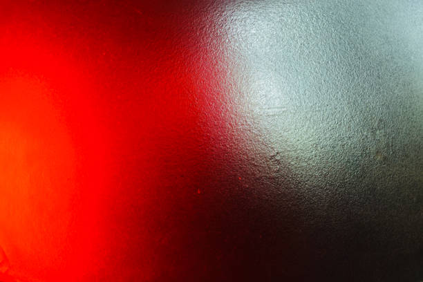 Red and white lights on glass surface unique photo