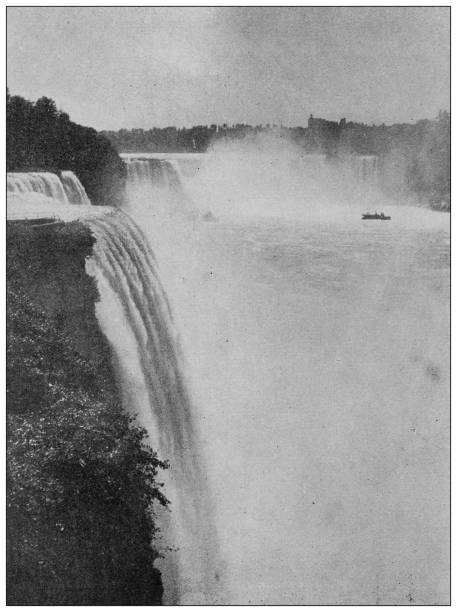 istock Antique photo of World's landmarks (circa 1894): Niagara Falls 1313683699