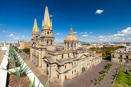 Beautiful Guadalajara Cathedral in Guadalajara, Jalisco, Mexico.