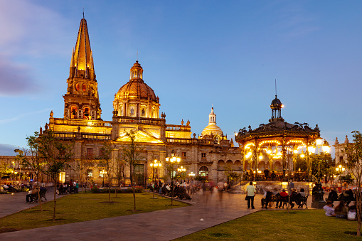 Beautiful Guadalajara Cathedral in Guadalajara, Jalisco, Mexico.