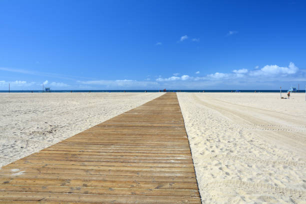 istock Santa Monica beach boardwalk. USA 1313694527