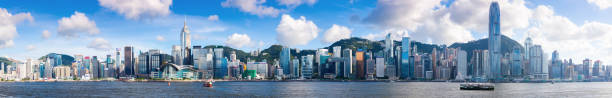 istock Hong Kong cityscape, extra wide panoramic skyline 1313719272
