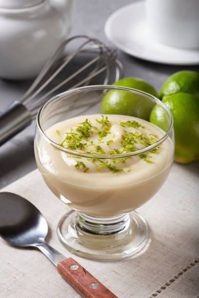 istock Lemon mousse with lemon zest on top. 1313740254