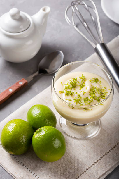 istock Lemon mousse with lemon zest on top. 1313740269