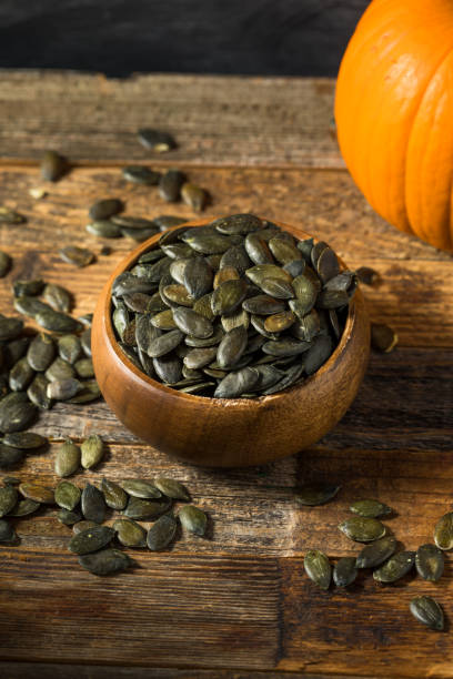 istock Homemade Green Pumpkin Seeds 1313740983
