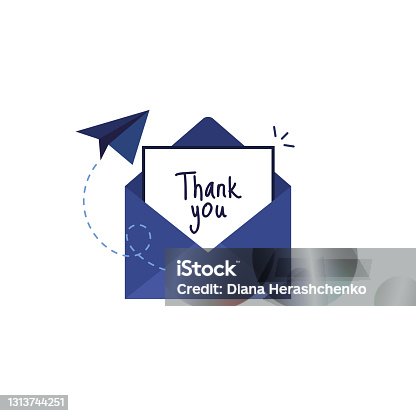 istock Thank you letter 1313744251