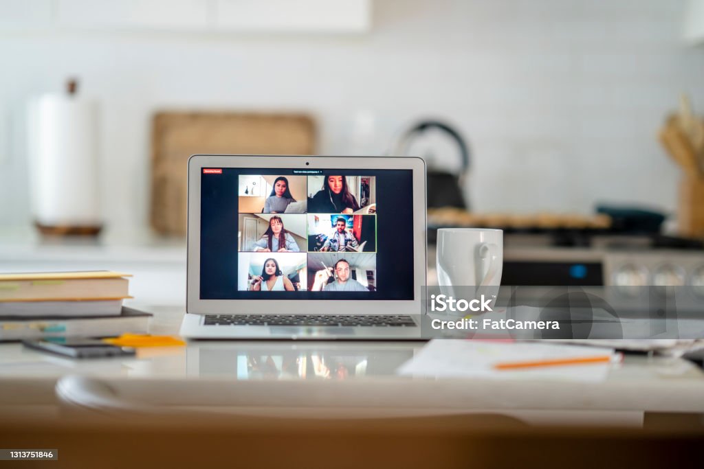 Virtual Study Virtual Study Group Stock Photo - Download Image Now - Canada, E ...