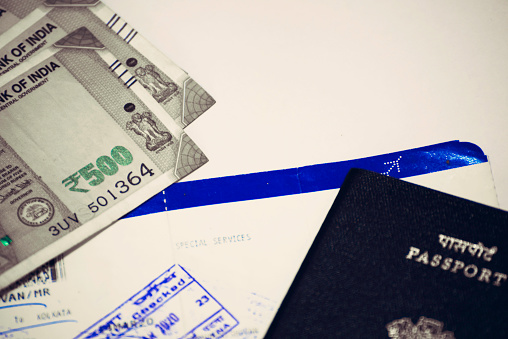 Close-up of all the Paperwork you need while you travel.