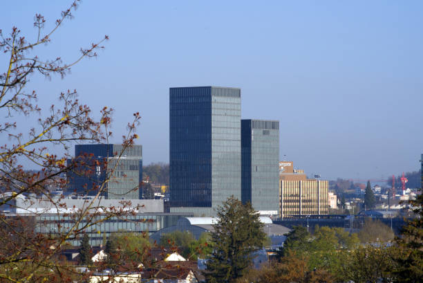 istock District Zurich North with skyscraper skyline at springtime. 1313772582