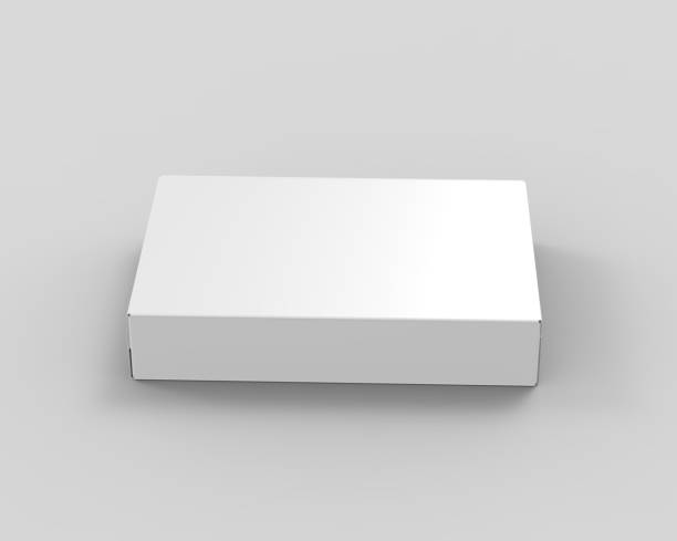 istock Blank white food cardboard box mockup template on isolated white background, ready for design presenation, 3d illustration 1313778907