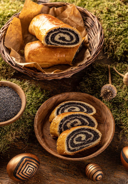 istock Homemade poppy seed roll 1313780369