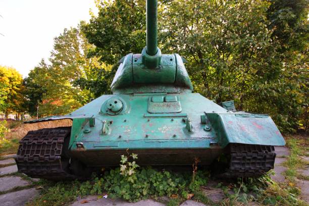 istock The T-34 tank is the old World War II 1313783496