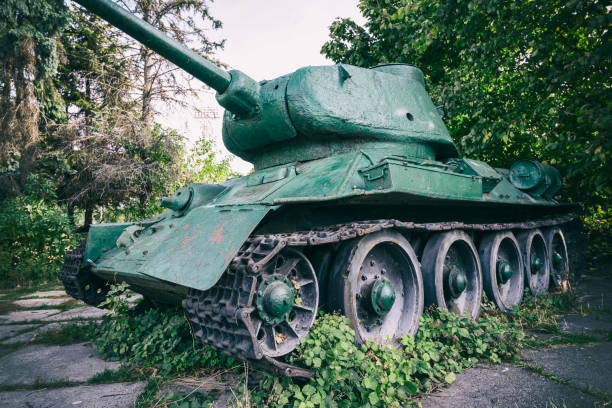 istock The T-34 tank is the old World War II 1313783527