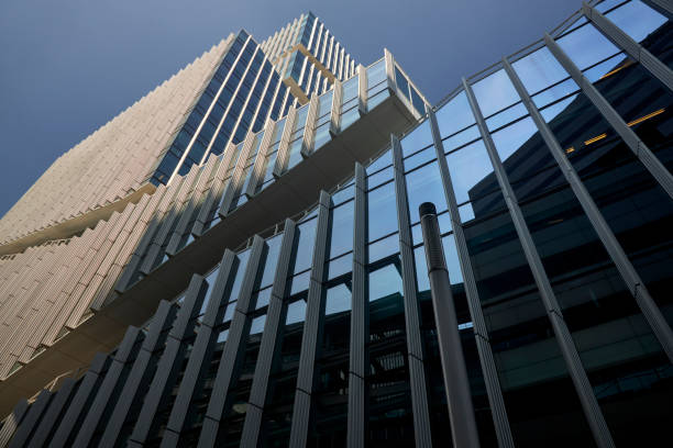 istock Business district with modern office buildings at Amsterdam Zuid 1313784655