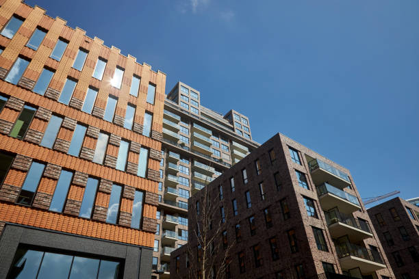istock Business district with tall modern office buildings at Amsterdam Zuid 1313787426