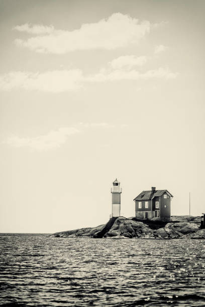 istock Old Lighthouse on Swedish west coast 1313789174