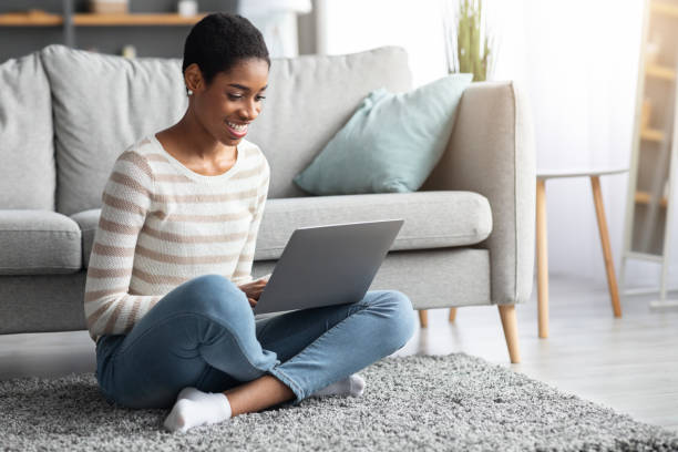 istock Remote Work. Smiling Black Freelancer Woman Working With Laptop At Home 1313790826