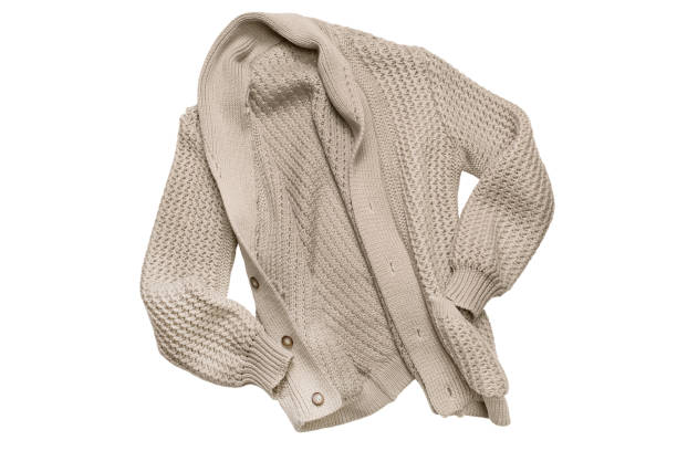 istock Knit cardigan isolated 1313791660
