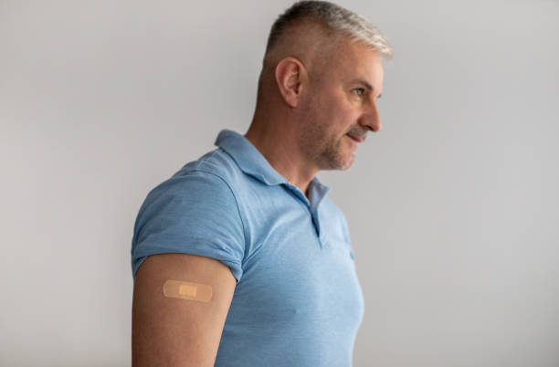 istock I vaccinated. Immunization approving for health protection during covid-19 quarantine, prevent ill 1313794116