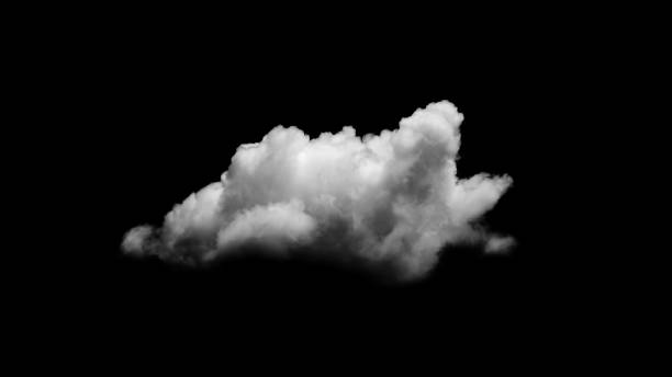 istock Collections of separate white clouds on a black background have real clouds. White cloud isolated on a black background realistic cloud. white fluffy cumulus cloud isolated cutout on black background 1313794202