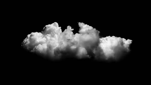 istock Collections of separate white clouds on a black background have real clouds. White cloud isolated on a black background realistic cloud. white fluffy cumulus cloud isolated cutout on black background 1313794209