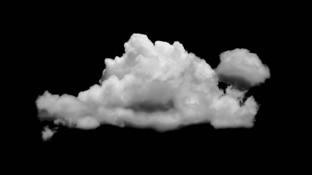 istock Collections of separate white clouds on a black background have real clouds. White cloud isolated on a black background realistic cloud. white fluffy cumulus cloud isolated cutout on black background 1313794236