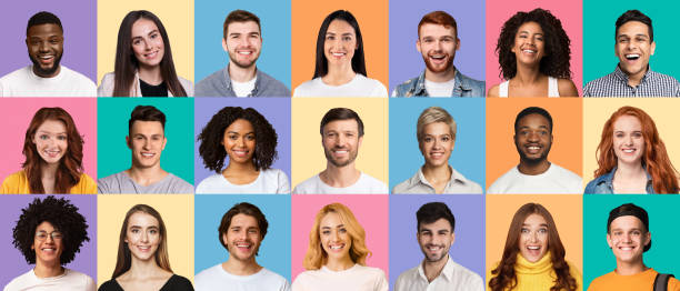 istock Collage of diverse young people expressing positive emotions 1313800084