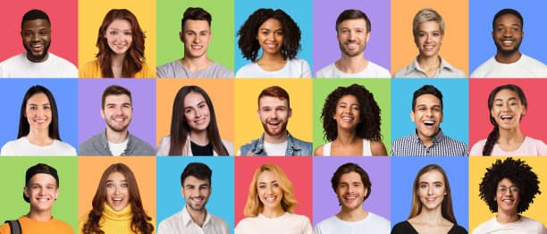 istock Collage of diverse people expressing positive emotions 1313801531