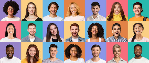 istock Collage of diverse young people expressing positive emotions 1313802883