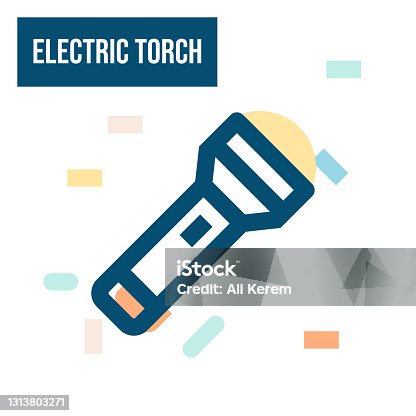 istock Electric Torch Icon 1313803271
