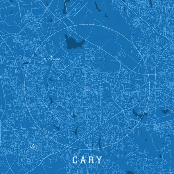 Cary Nc City Vector Road Map Blue Text Stock Download Cary Nc City Vector Road Map Blue Text 