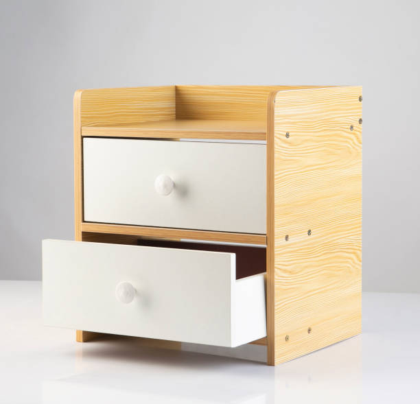 istock wooden bedside with two drawers isolated on white 1313806391