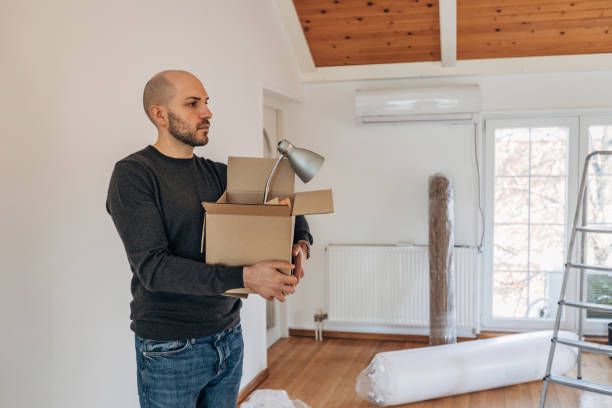 istock Man in his new apartment 1313814125