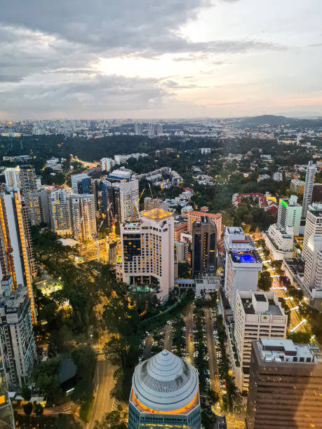 istock Night view cityscape, Orchard Road, Singapore 1313816095