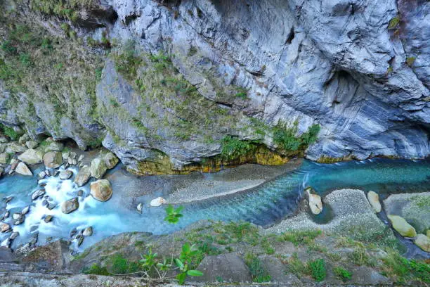 Swallow Grotto Trail Yanzikou in Taroko National Park in Xiulin, Hualien, Taiwan