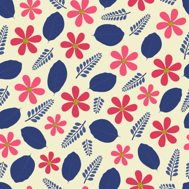 Trendy decorative vector floral seamless pattern design of smoke tree leaves and flowers. Modern ditsy repeating texture background for textile Elegant trendy ditsy floral seamless pattern design of smoke tree leaves and flowers. Vector repeating texture background. Most suitable for wallpaper, wrapping paper; screen printing and textile. smoke bush blooming stock illustrations