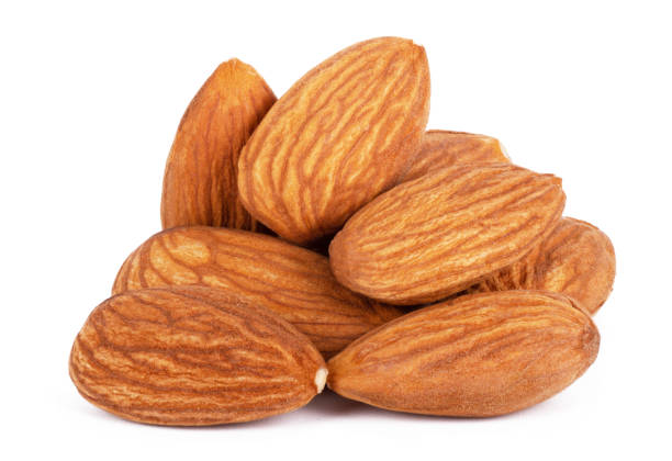 istock group of almonds isolated on white background 1313823784