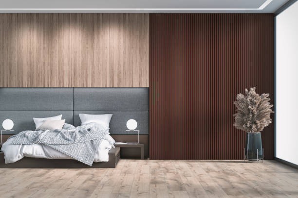 istock Luxury bedroom with decoration and copy space 1313826554