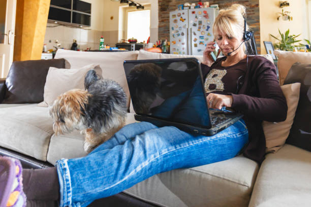istock Woman working at home 1313826584