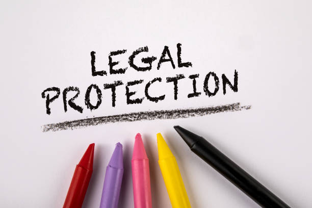 istock Legal Protection. Colored pastels on a white background 1313830409