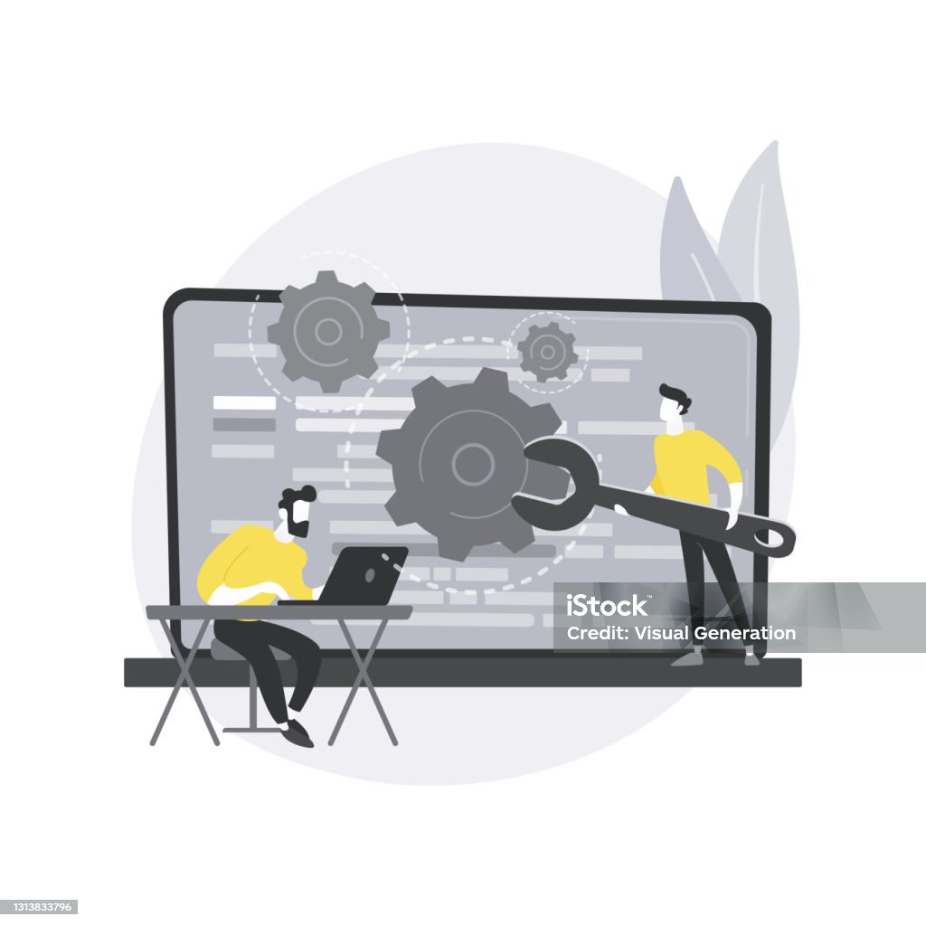 Back End Development Abstract Concept Vector Illustration Stock ...