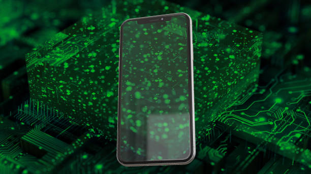 istock modern mobile smart phone mockup with reflections in digital environment 1313835426
