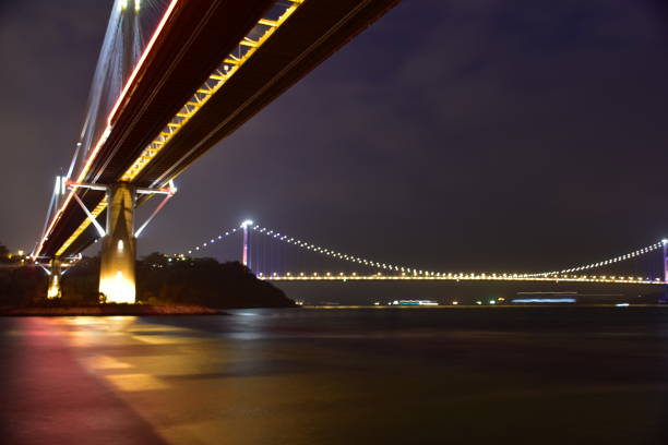 istock Ting Kau Bridge and Tsing Ma Bridge 1313838253