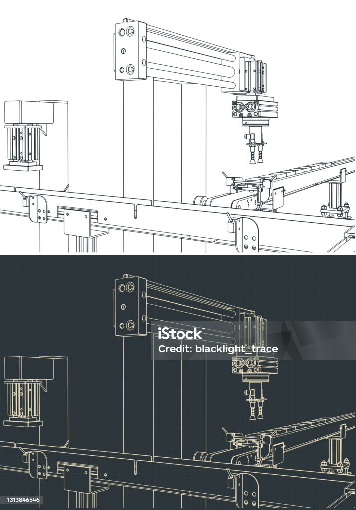 Factory Line Drawings Stock Illustration - Download Image Now ...