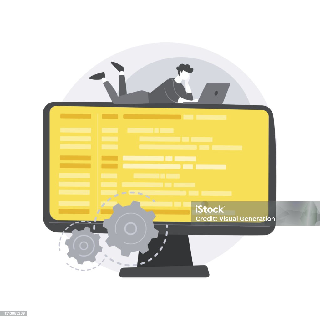 System Software Development Abstract Concept Vector Illustration Stock ...