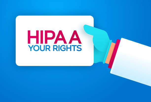 hipaa twoje prawa prywatność danych danych opieki zdrowotnej - health insurance portability and accountability act usa stock illustrations