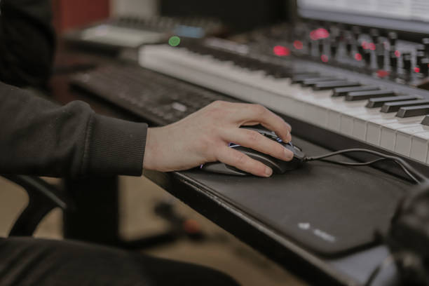 istock working at music studio with audio engineering equipment 1313856605